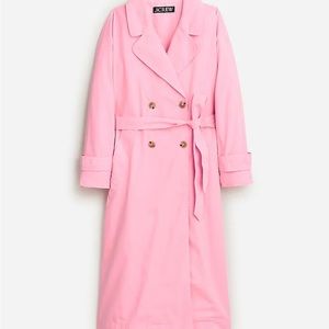 J. Crew Relaxed heritage trench coat in Picador Pink